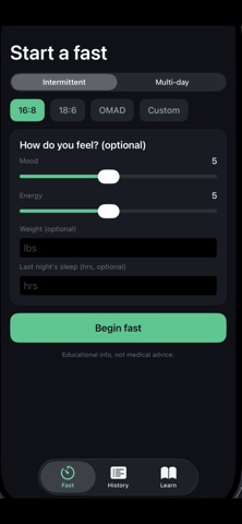 FastingWatcher screenshot