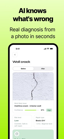 EZAFYX: Wall Repair AI iPhone screenshot