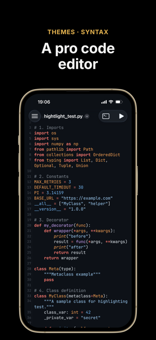 Pythona - Python 3 IDE Screenshot 2 of 5