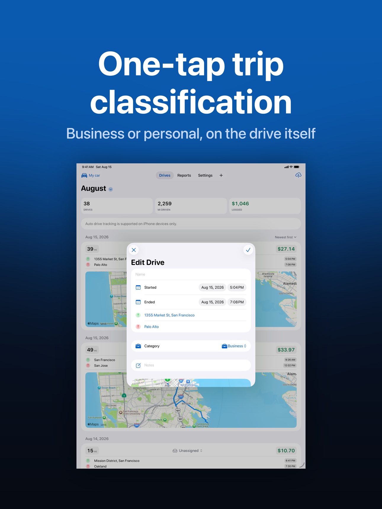 Screenshot 9 of Highway: Mileage Log & Tracker