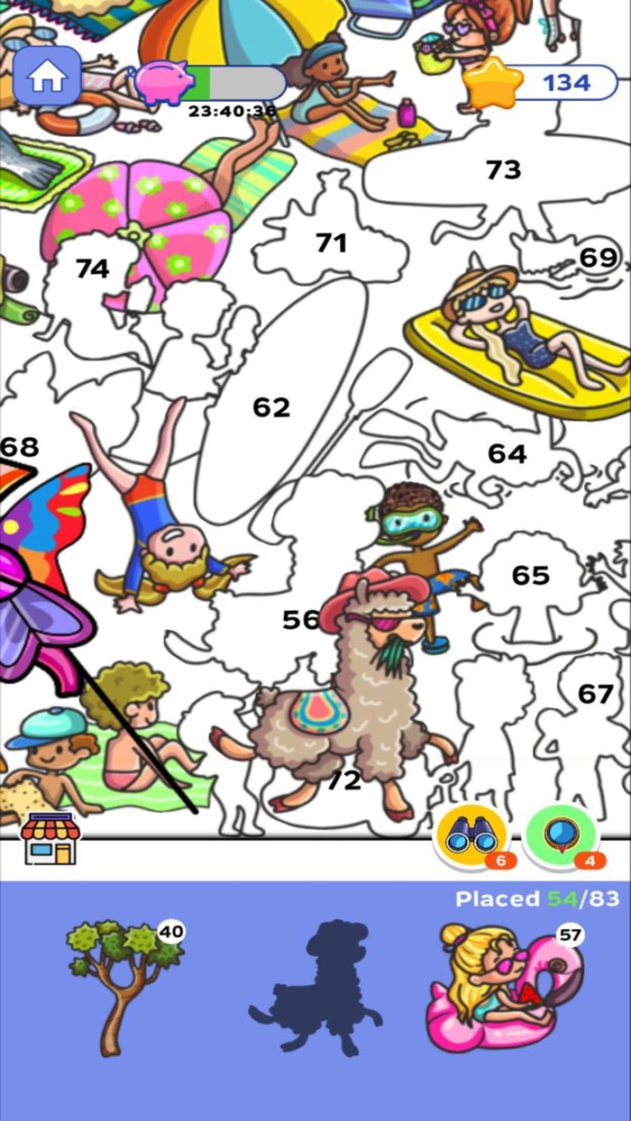 Quebra-cabeça de colorir