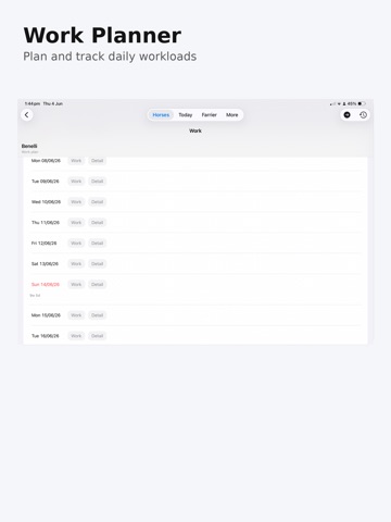 Equintra iPad screenshot