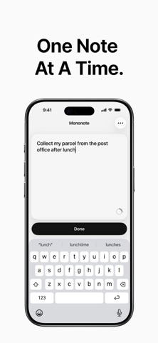 Mononote: One Note Screenshot 1 of 4