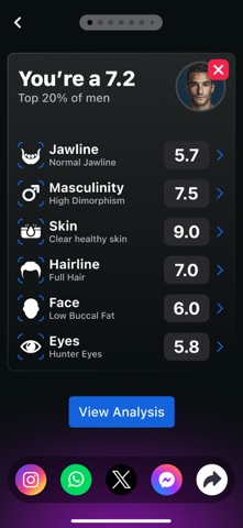 LooksMax Face Rating AI－LooxUP iPhone screenshot