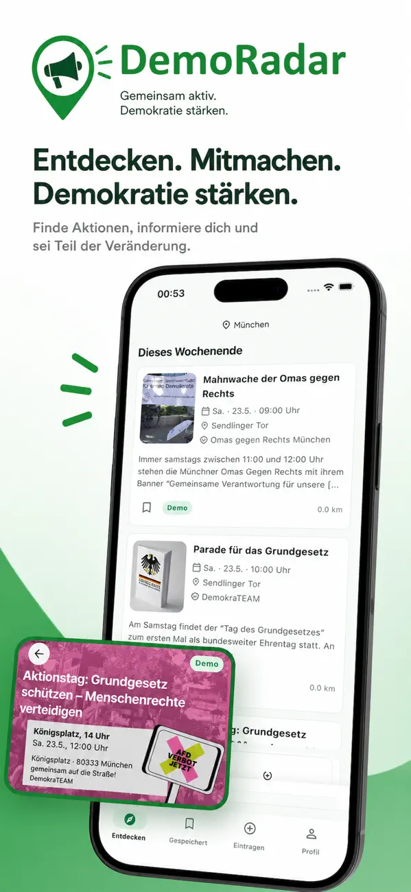Screenshot #1 pour DemoRadar: Demos finden