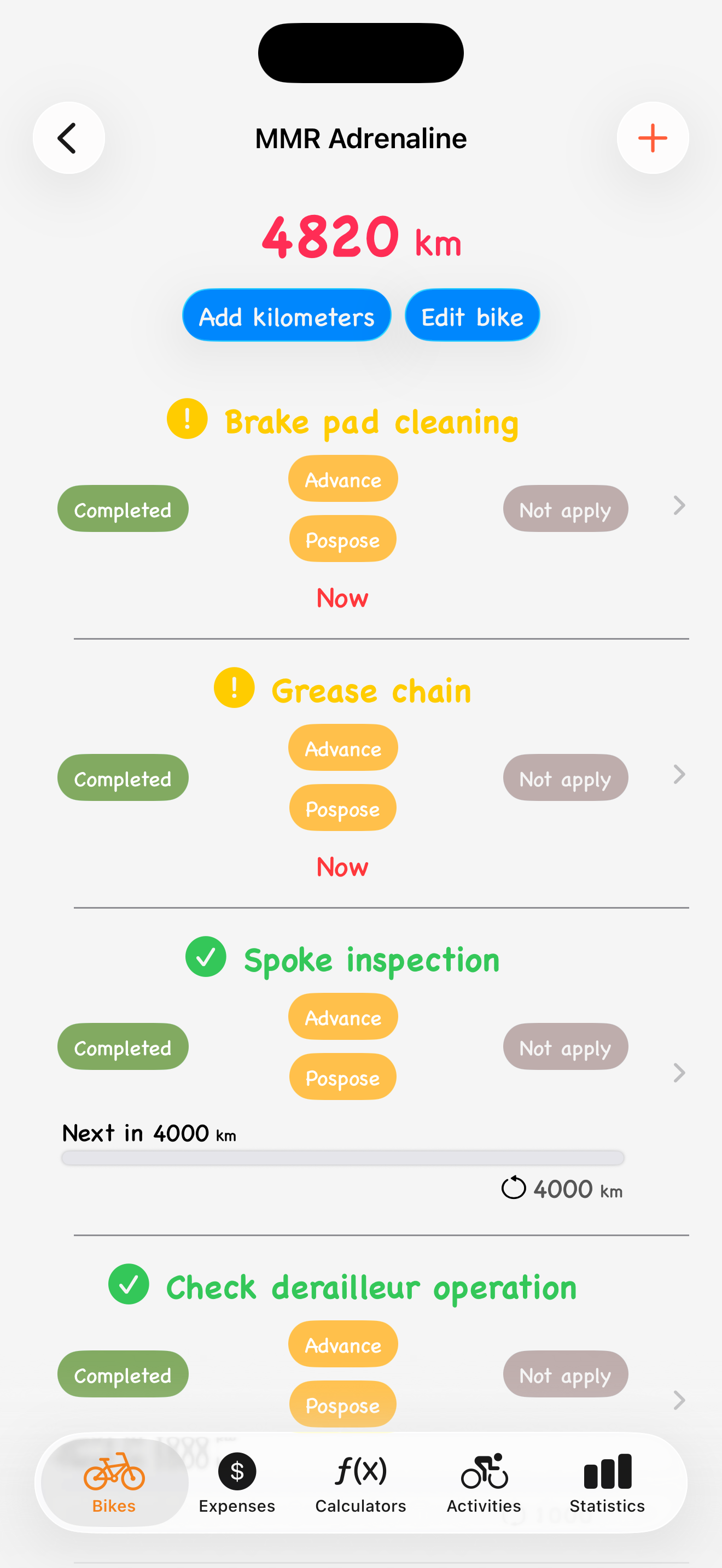 BikeCare screenshot 2