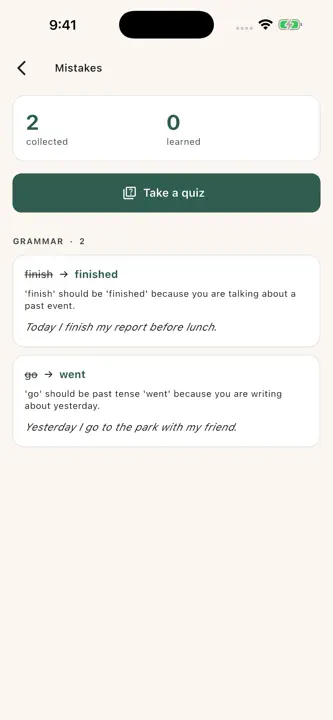 endiary: English diary screenshot 3