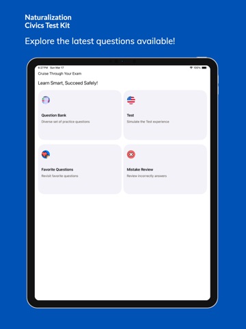 US Citizenship Civics 2026 iPad screenshot