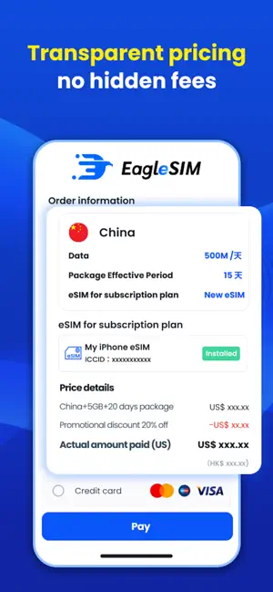 EagleSIM: eSIM Travel Internet screenshot 3