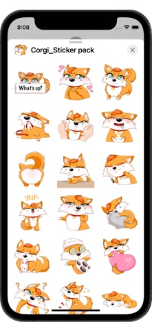 Corgi Grace StickerPack screenshot