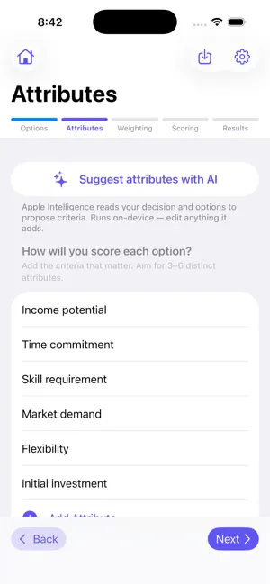 Decision Analyzer screenshot 4