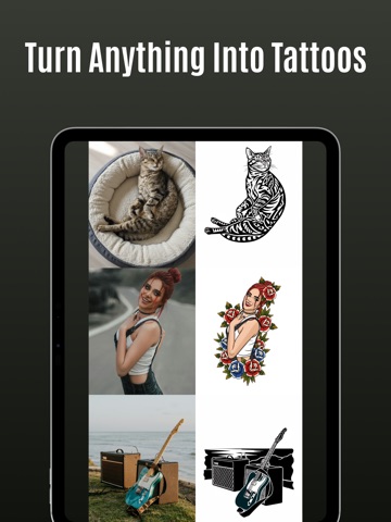 Inked: Tattoo & Piercing AI iPad screenshot