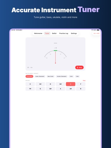 Cadenza: Metronome & Tuner iPad screenshot