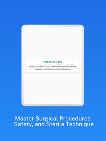 TSC Prep: Tech in Surgery iPad screenshot
