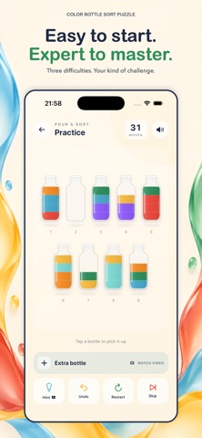 Color Bottle Sort Puzzle Screenshot 1 of 4