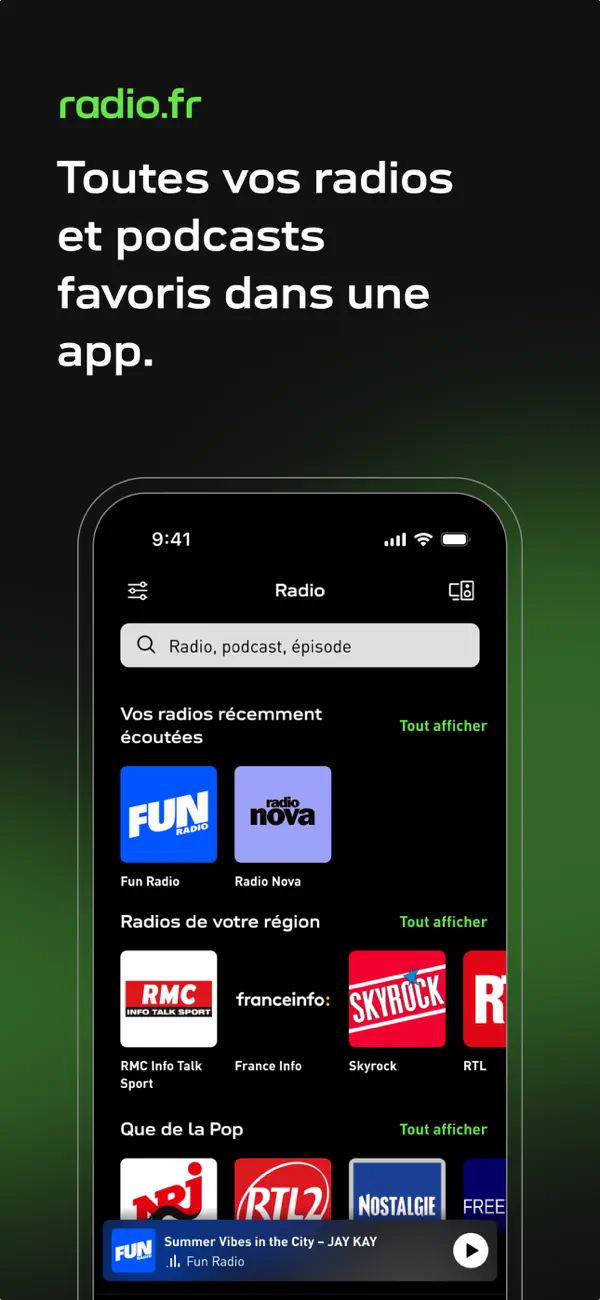 Screenshot #1 pour radio.fr - radio et podcast