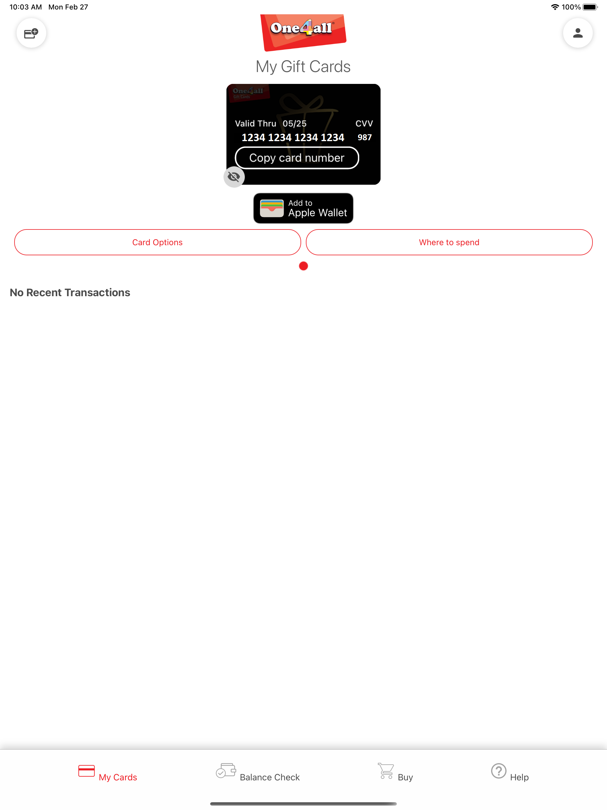 One4all Gift Cards screenshot 8