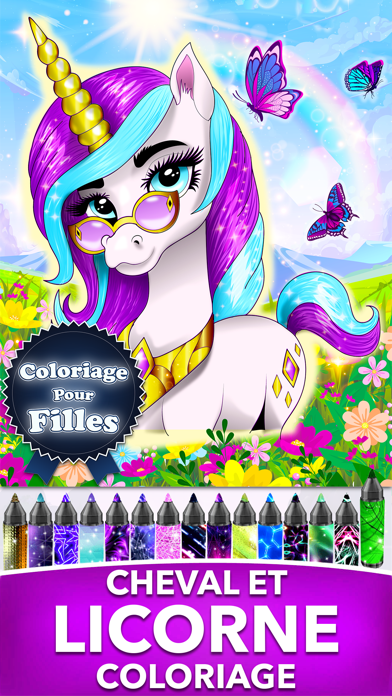 Screenshot #2 pour PONEY Coloriages pour Filles