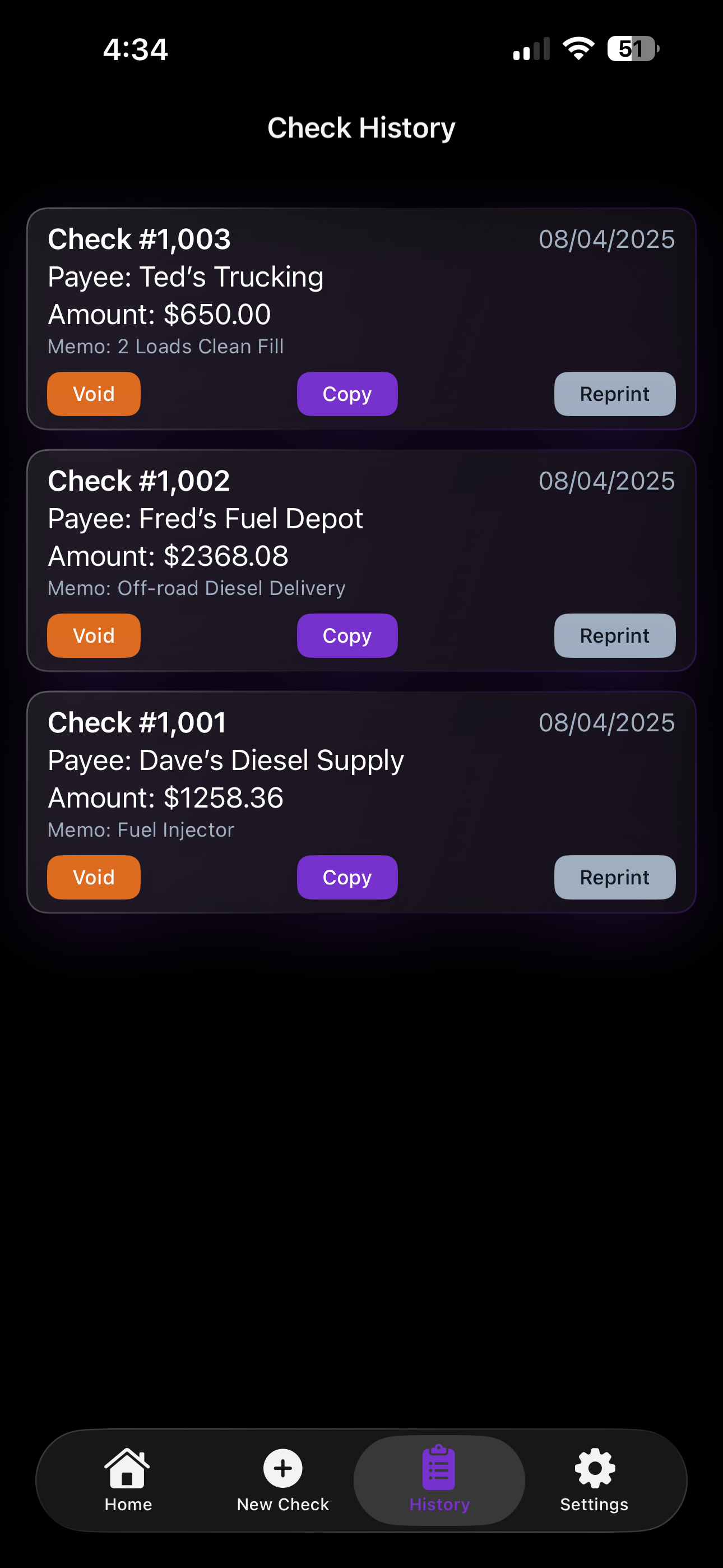 Check Generator screenshot 4