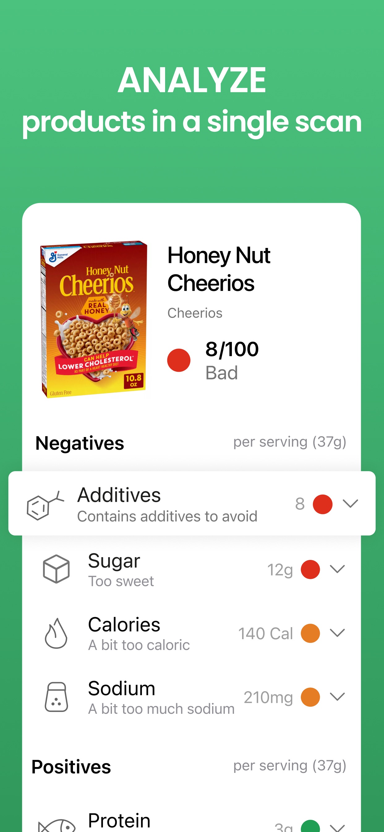 Yuka - Food & Cosmetic Scanner 스크린샷 1