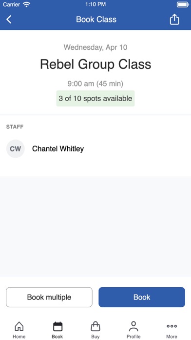 Rebel Fitness + Performance Screenshot