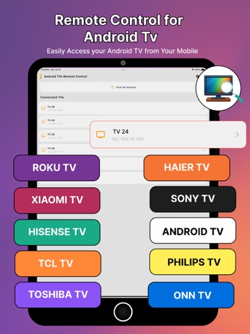 Android TV Remote Control. iPad screenshot