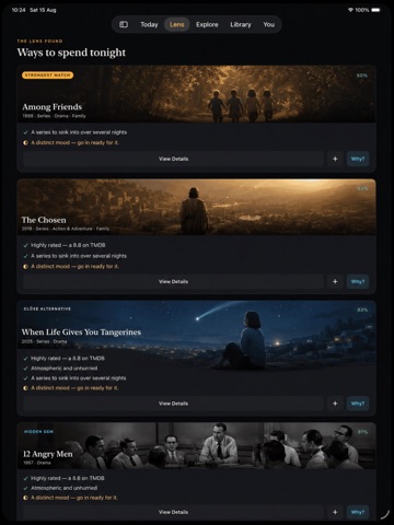 youCine: Movie & TV Taste iPad screenshot 3