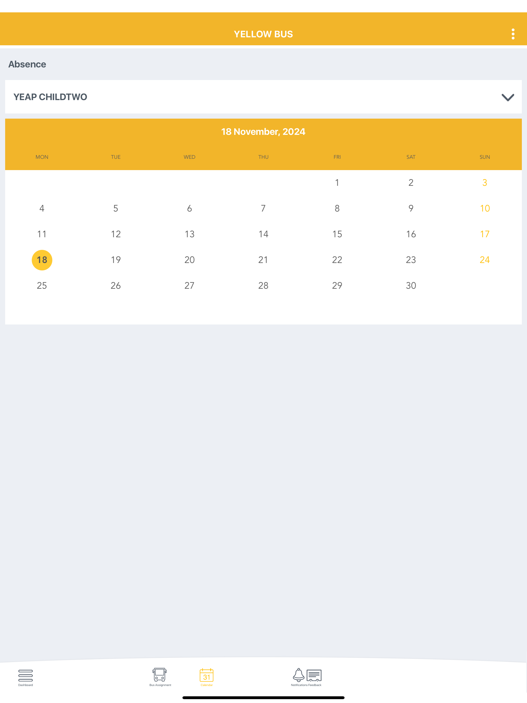 Yellow Bus Parent App screenshot 13