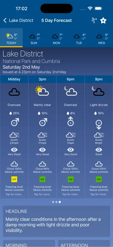 Mountain Weather UK & Ireland screenshot 2 of 10