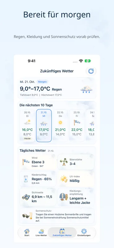Weather Trace: Was anziehen screenshot 5 of 5