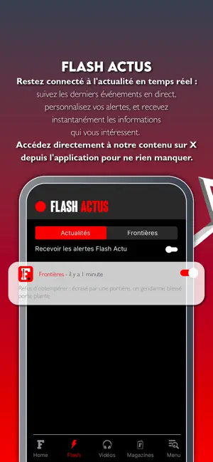 Frontières Média iPhone screenshot 4