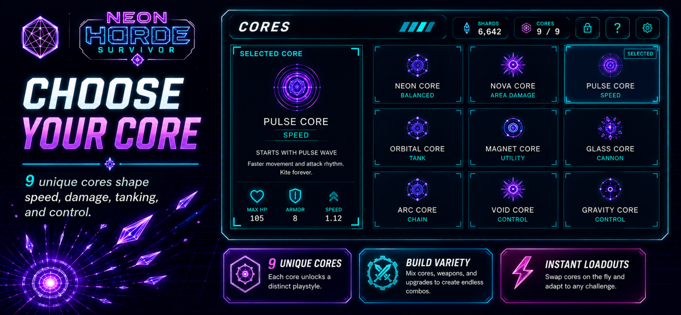 Neon Horde Survivor screenshot 2