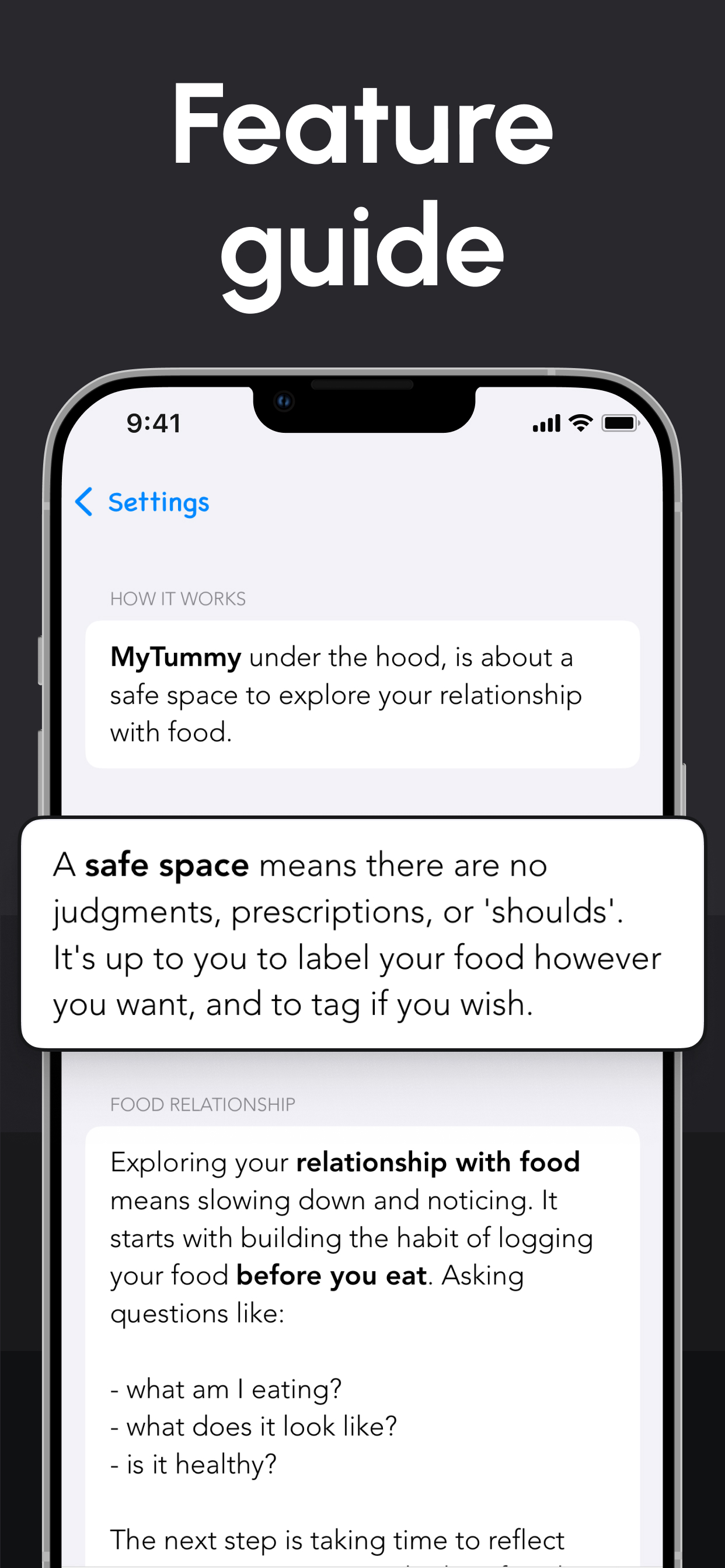 MyTummy: Intuitive Eating
