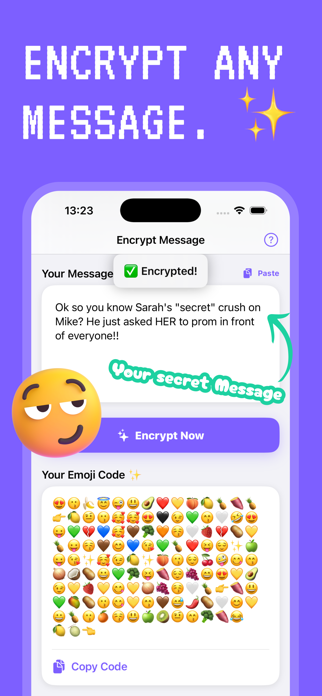 MojiCode: Encrypted Messaging Screenshot 1 of 5