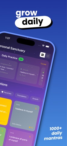 Mantras: Daily Affirmations iPhone screenshot