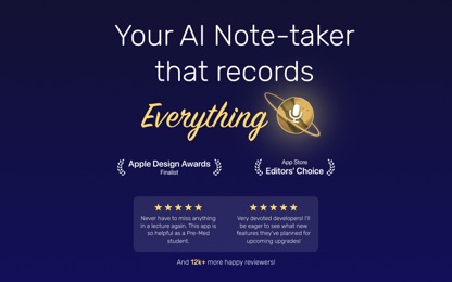Noted: Record, AI-Transcribe screenshot 1