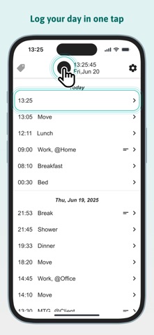TagTimes – One Tap Time Log Screenshot 1 of 10
