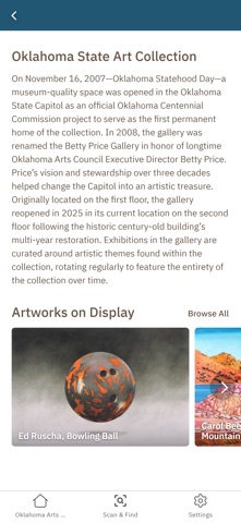 Oklahoma Arts Council screenshot