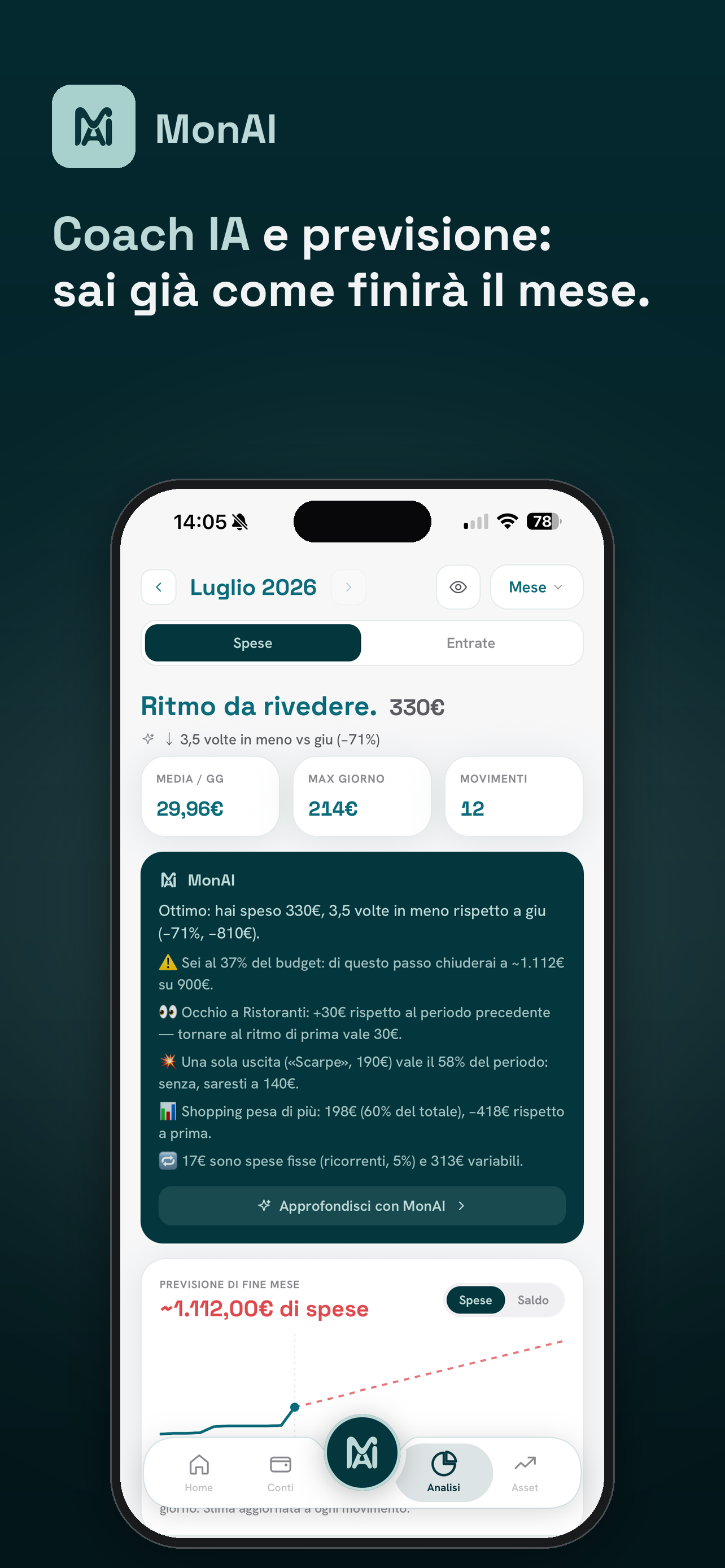 MonAI – Finanze personali screenshot 3