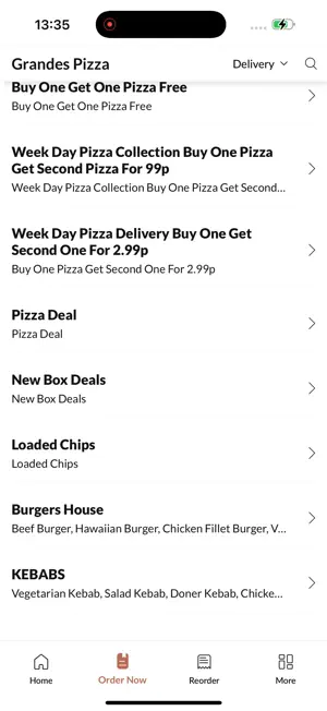 Grandes Pizza Ammanford screenshot 3