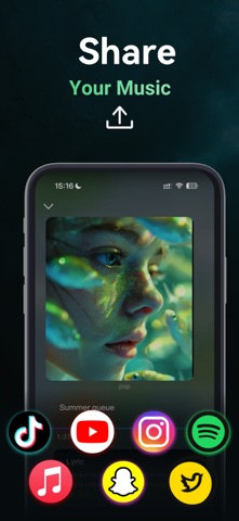 Songdio - AI Music Video Maker iPhone screenshot