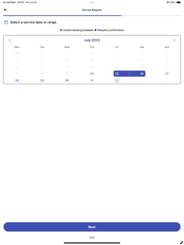 ServiceJan iPad screenshot