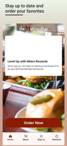 Metropolitan Diner Bar iPhone screenshot
