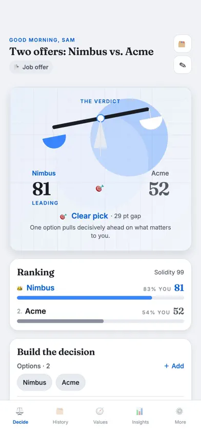 The Decision Navigator screenshot 1