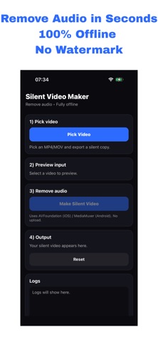 Silent Video – Remove Audio のスクリーンショット
