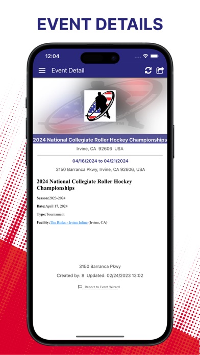 NCRHA Collegiate Roller Hockey Screenshot