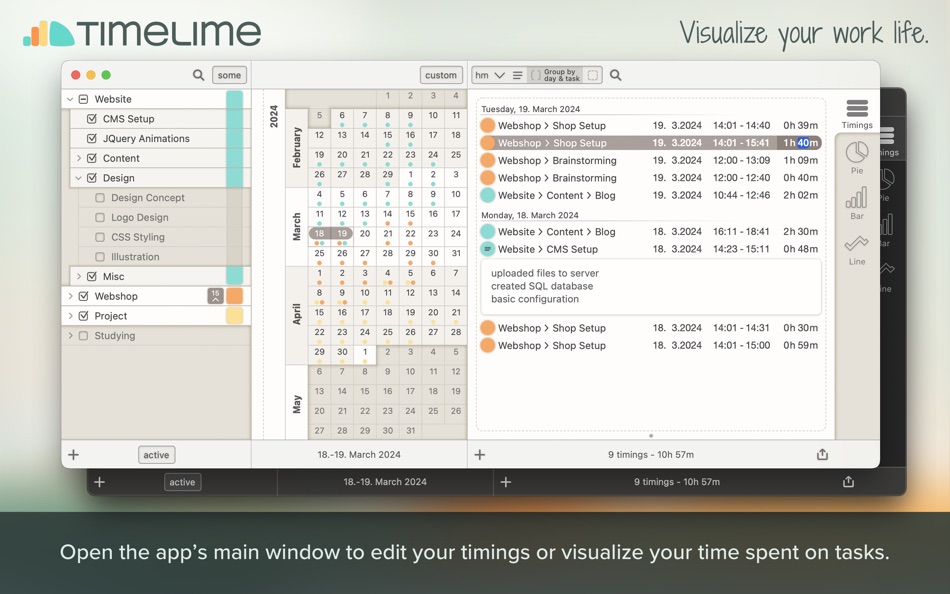 #3. Timelime - Time Tracking (macOS) 由: Niko Kramer