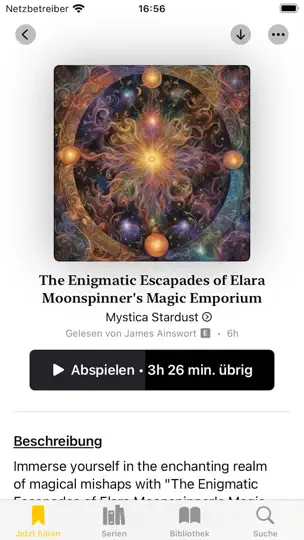 Captura de pantalla de ShelfPlayer en iPhone 2