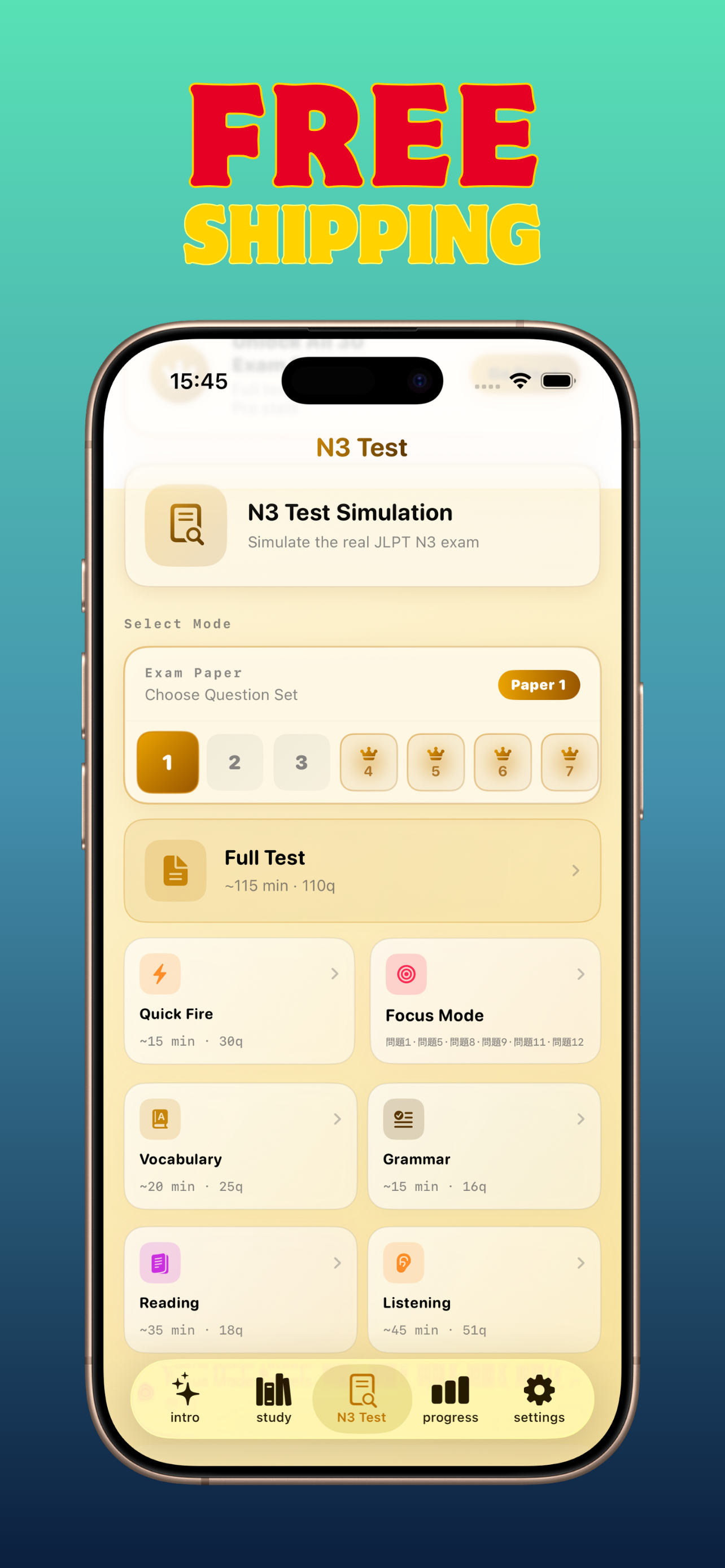 Anki N3-JLPT Test:  AI powered screenshot 5