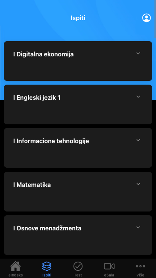#7. eIndeks (iOS) 由: Fakultet za poslovne studije i pravo u Beogradu